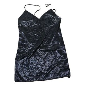 Zara spaghetti strap slip on camisole sparkly dress